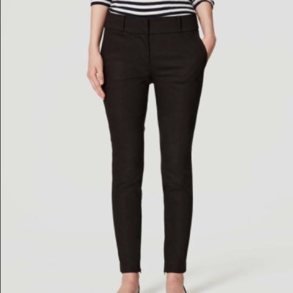 Loft Pants - LOFT BLACK MARISA ANKLE DRESS PANTS